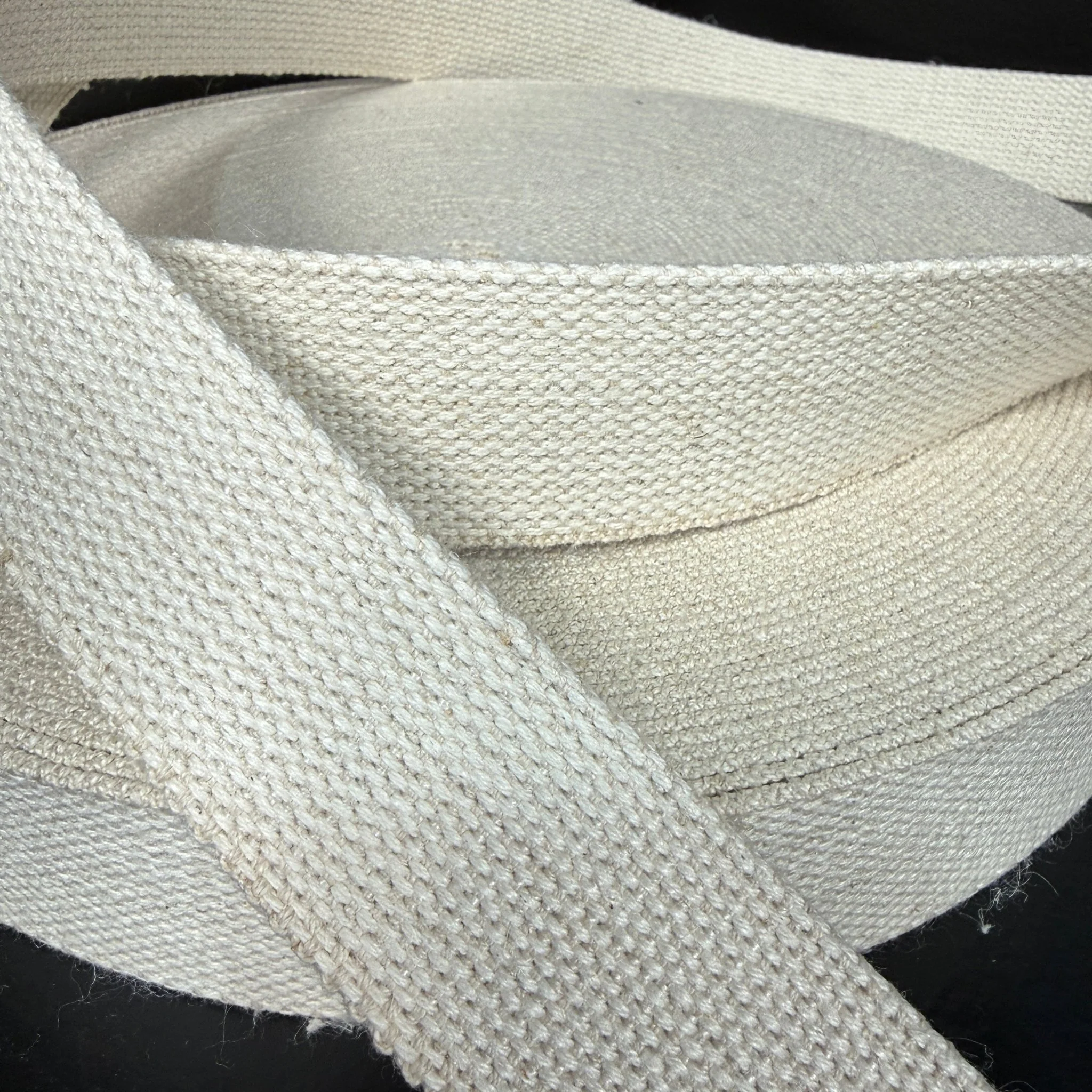 1.5" Hemp Webbing - Natural (undyed/unbleached)