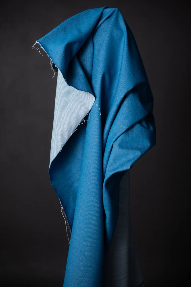 10oz Organic Cotton Denim - Mid Blue - Merchant & Mills - Image 3
