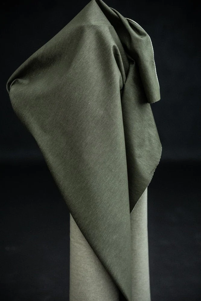 10oz Organic Cotton Denim - Military Green - Merchant & Mills