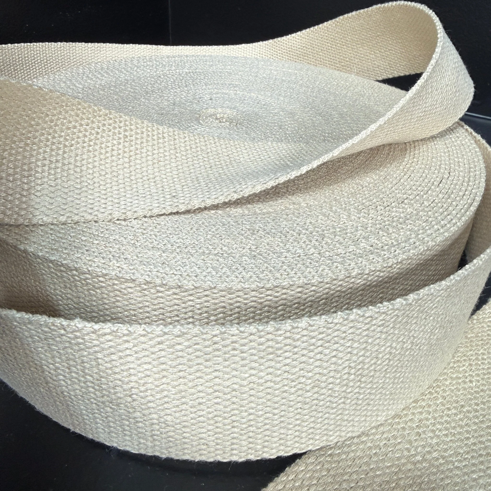 2" Hemp Organic Cotton Webbing - Natural (undyed/unbleached)