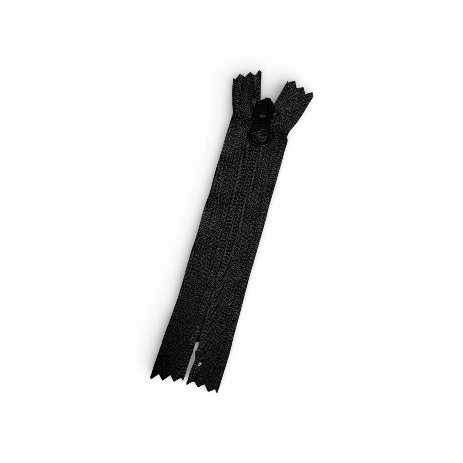 #3 NYLON COIL ZIPPER (CLOSED END) - Black - 6" - YKK Style