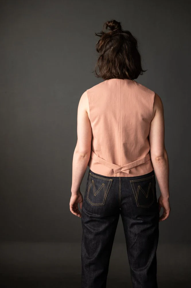 8oz Organic Cotton Sanded Twill - Effie Pink - Merchant & Mills - Image 4