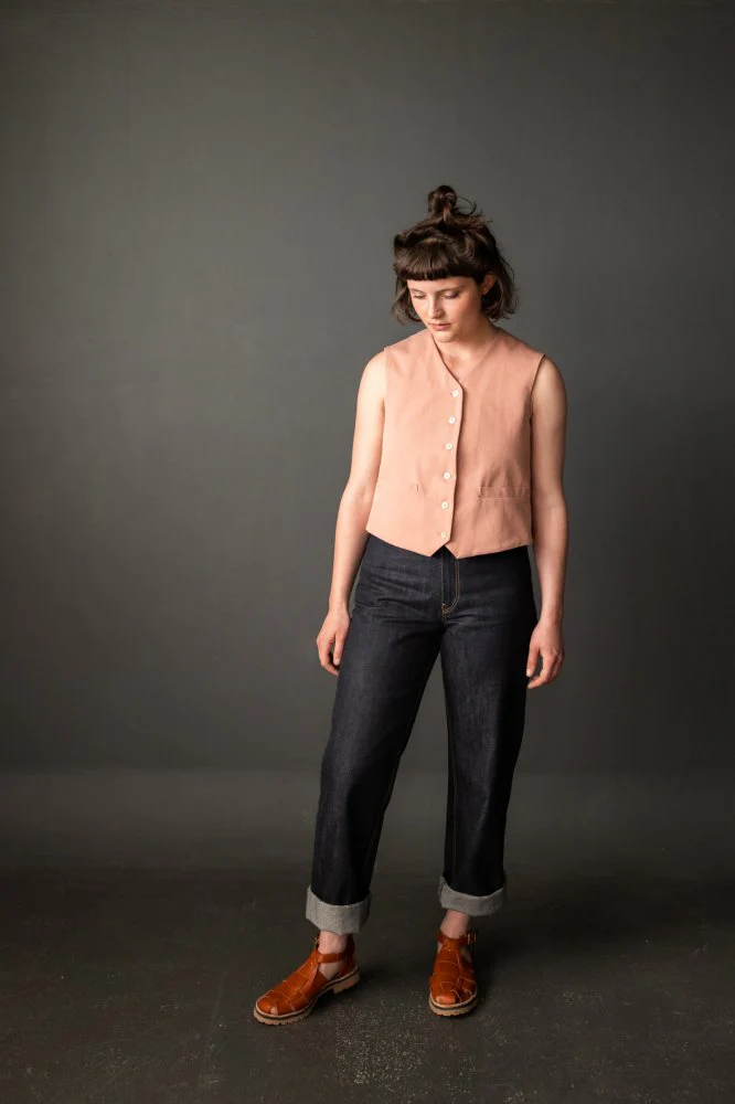 8oz Organic Cotton Sanded Twill - Effie Pink - Merchant & Mills - Image 5