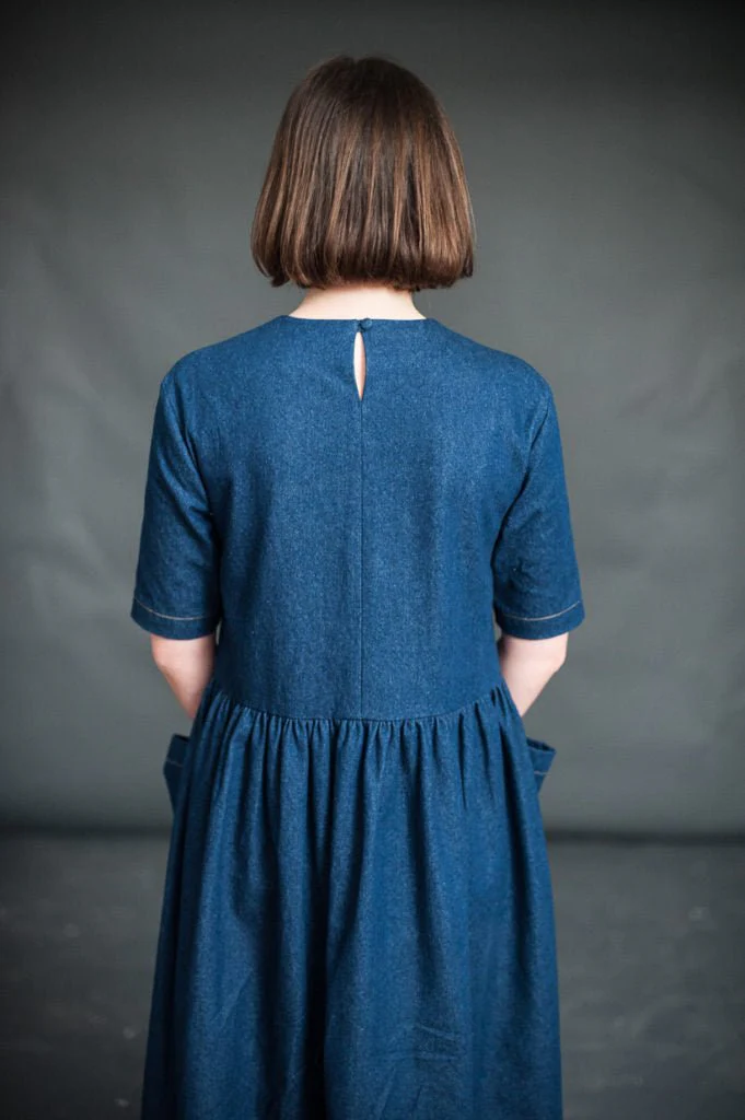8oz Washed Cotton Denim Dark - Merchant & Mills - Image 3
