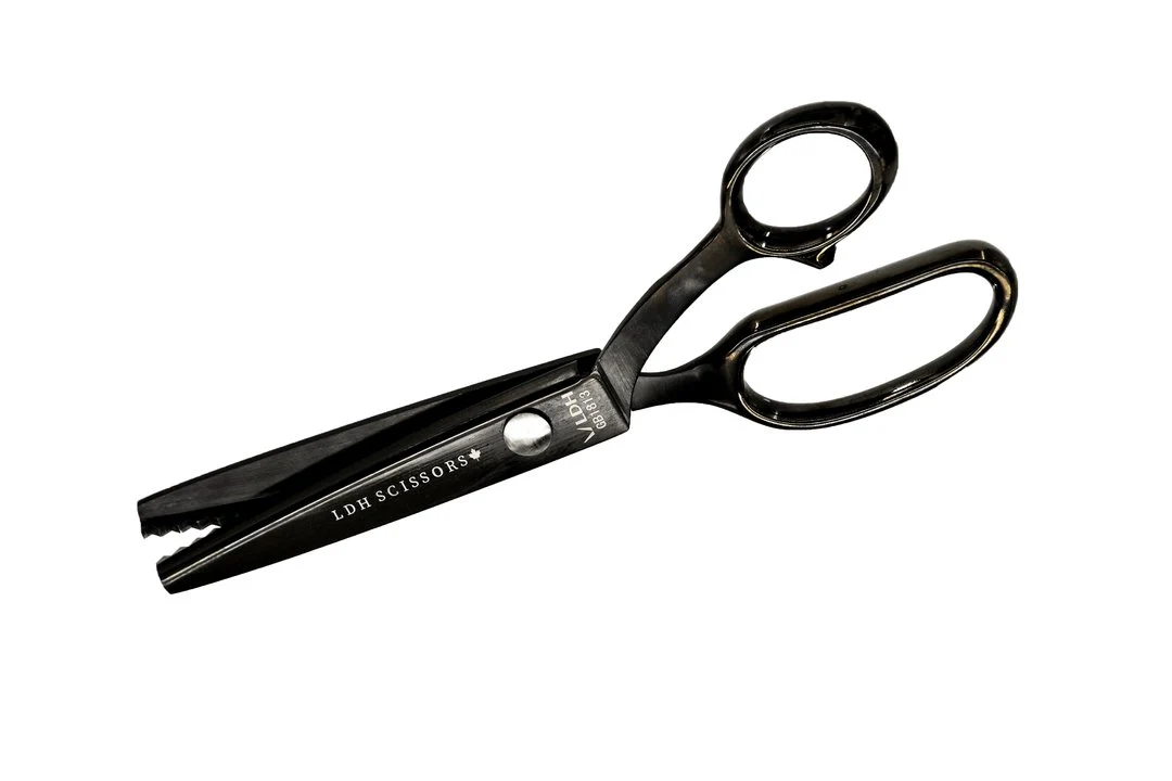 9" Midnight Edition Pinking Shears - Painted Handle - LDH Scissors