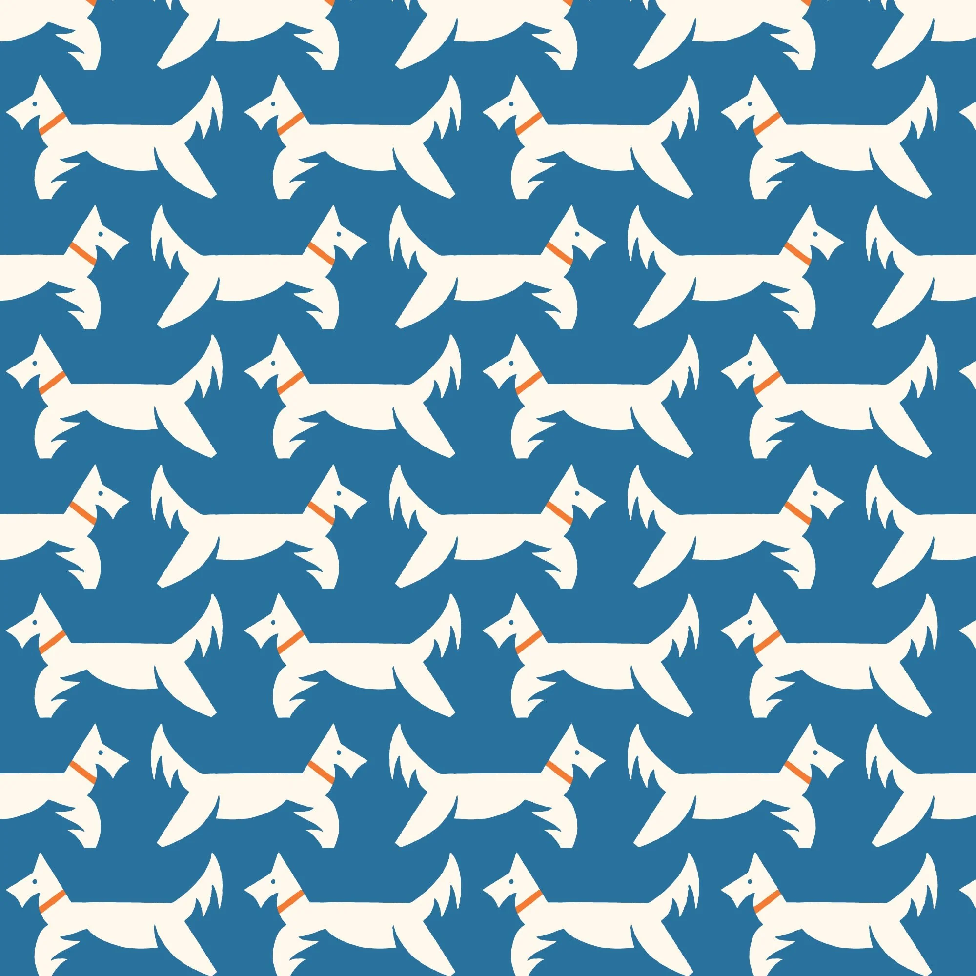 A Dog's Life - Navy - Orchard Deco - Ariana Martin - Cloud 9 Fabrics - Poplin - Image 3