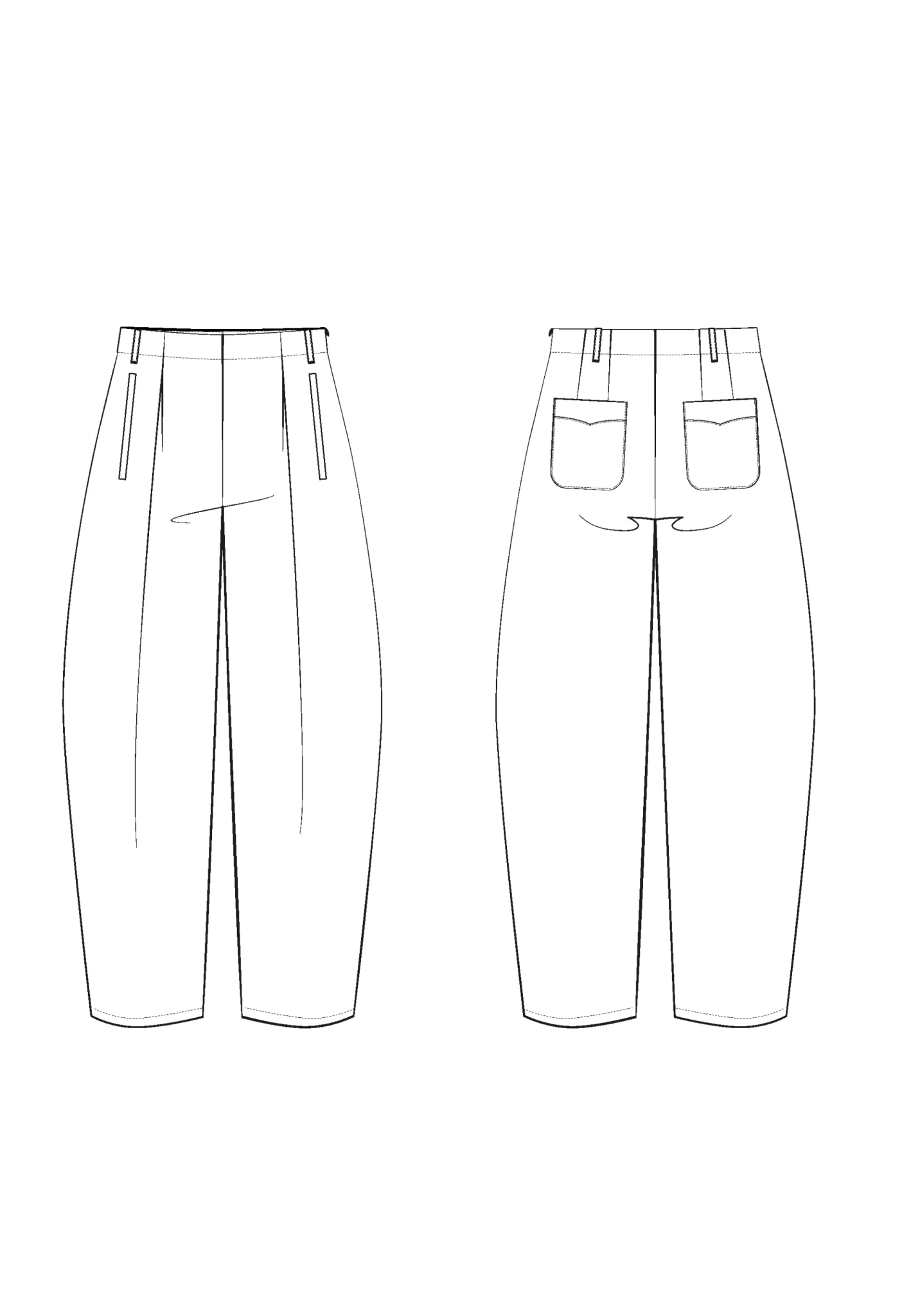 Andrea Trousers Paper Sewing Pattern - Maison Fauve - Image 24