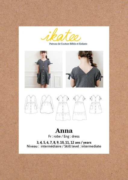 Anna Dress Sewing Pattern - Girl 3/12Y - Ikatee - Image 19