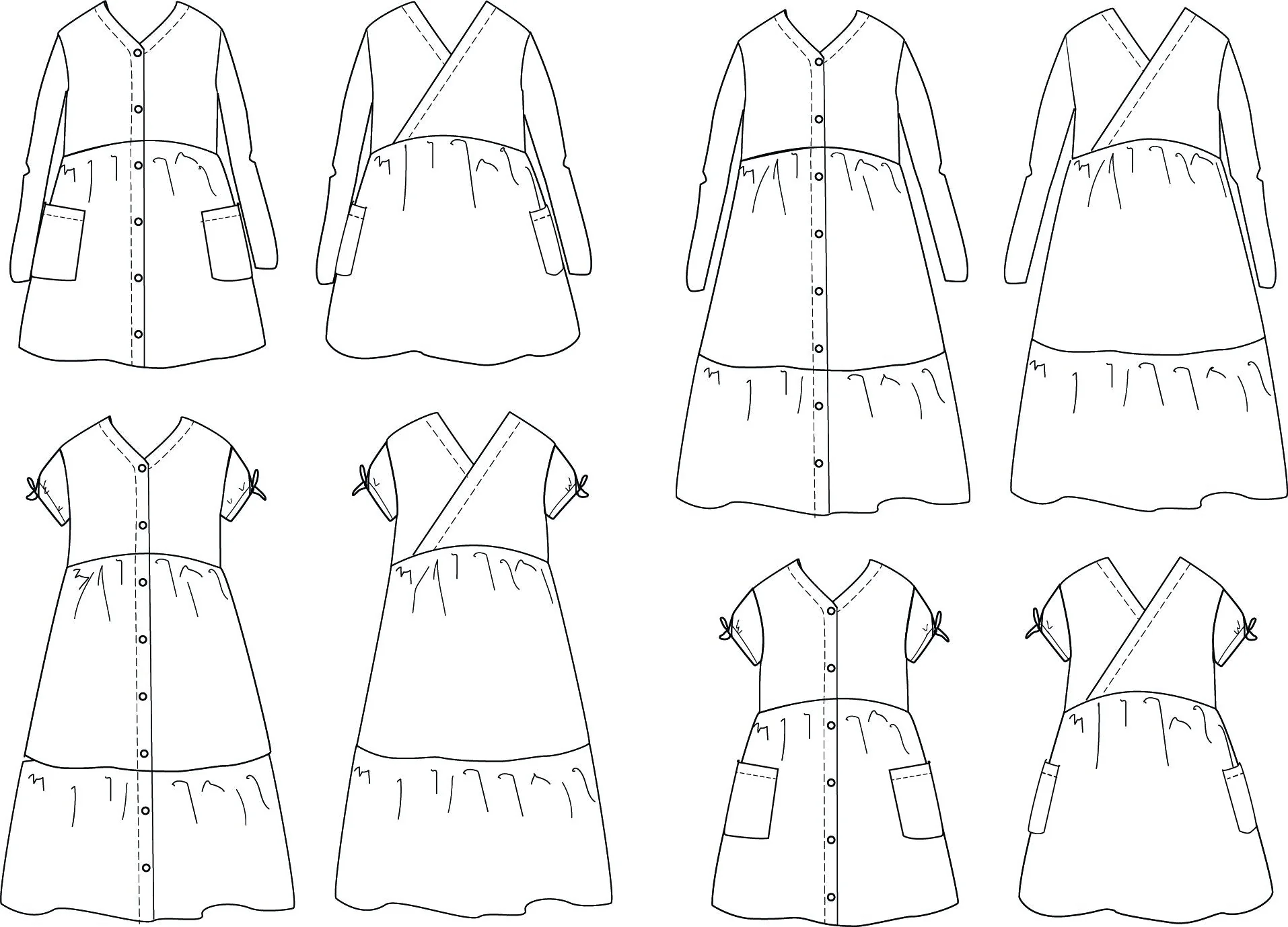 Anna Dress Sewing Pattern - Girl 3/12Y - Ikatee - Image 20