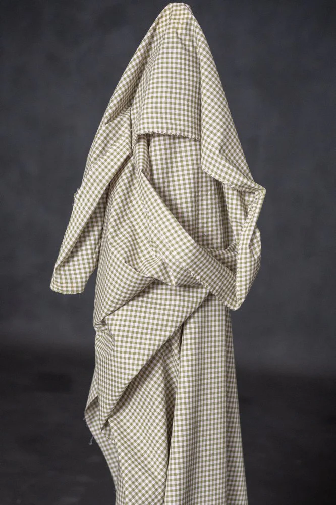 Artichoke Waterclour Check Indian Organic Cotton - Merchant & Mills