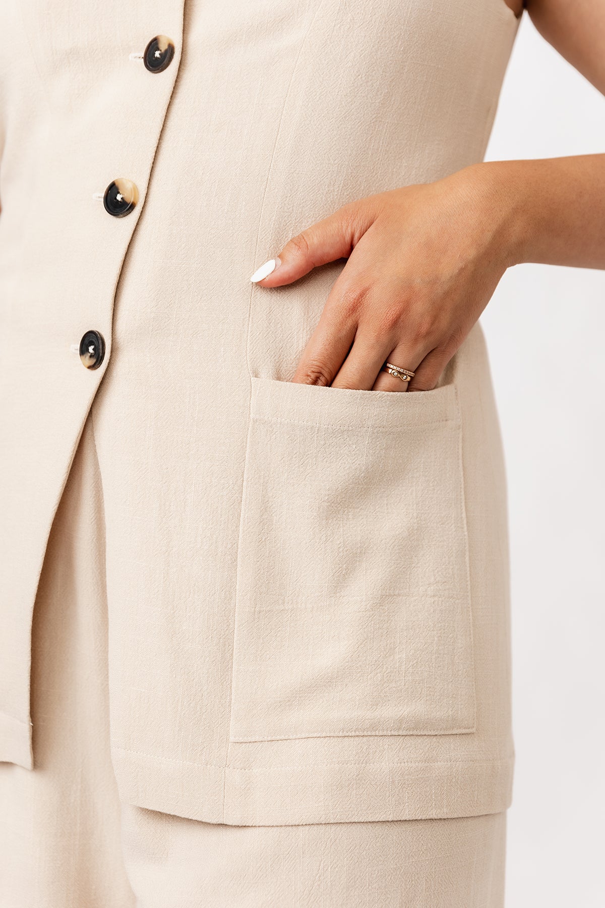 Asteri Button Down Dress & Vest Pattern - Named Clothing - Image 4