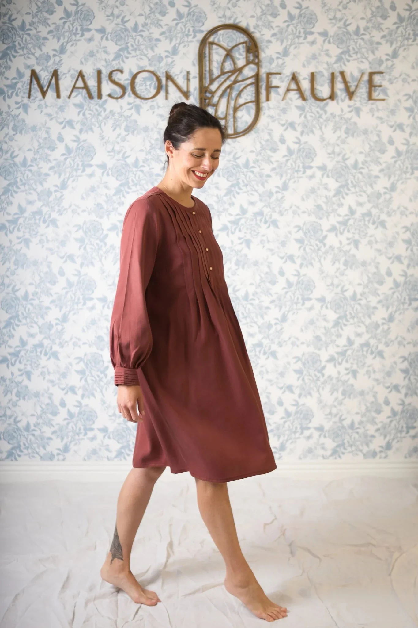 Atlas Shirt Dress Blouse Paper Sewing Pattern - Maison Fauve - Image 18