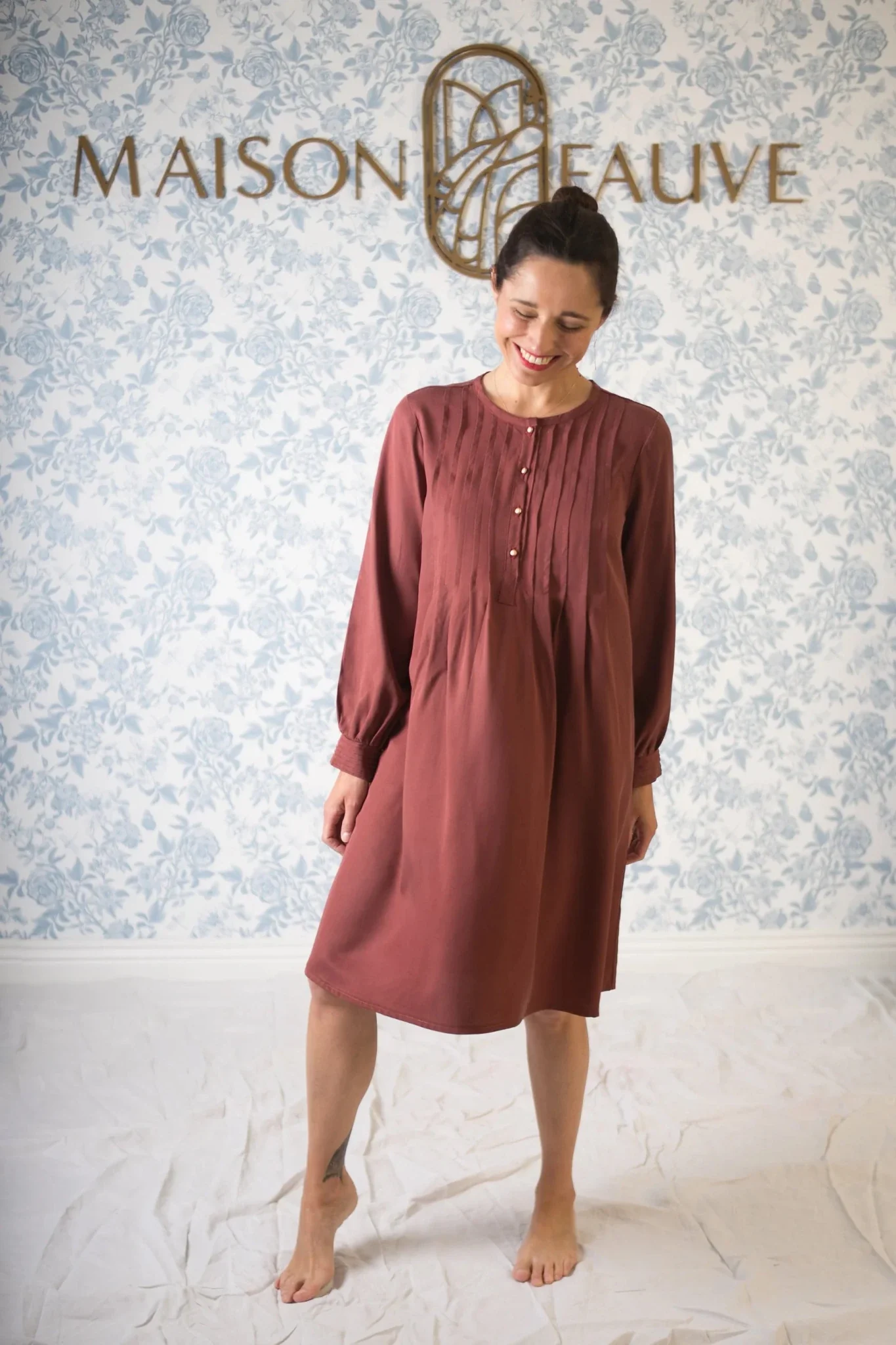 Atlas Shirt Dress Blouse Paper Sewing Pattern - Maison Fauve - Image 19