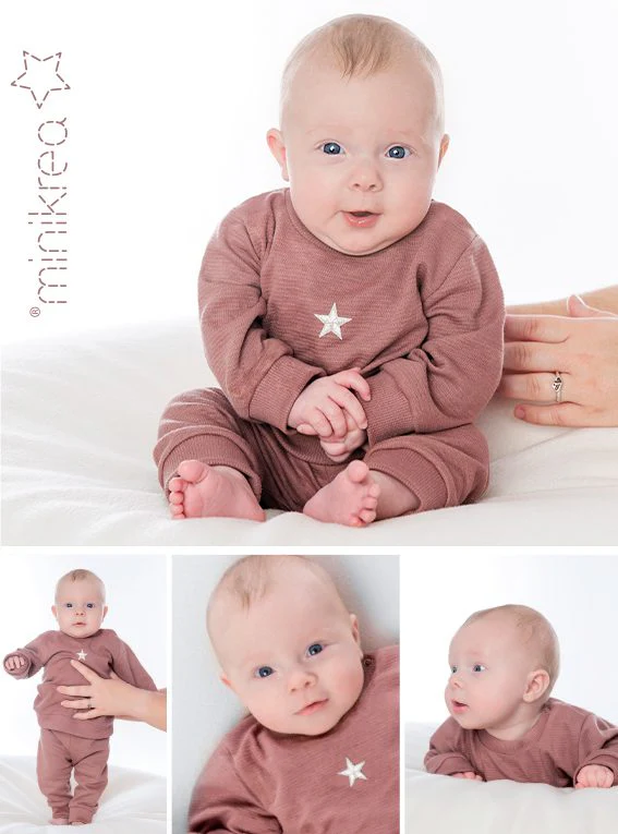 Baby Sweat Set - Minikrea - Pattern - 0-4 Years - Image 2