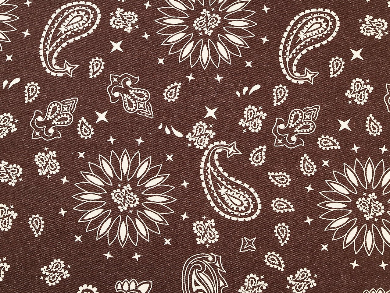 Bandana Denim - Chocolate - Oeko-Tex 100 - Fabric Godmother