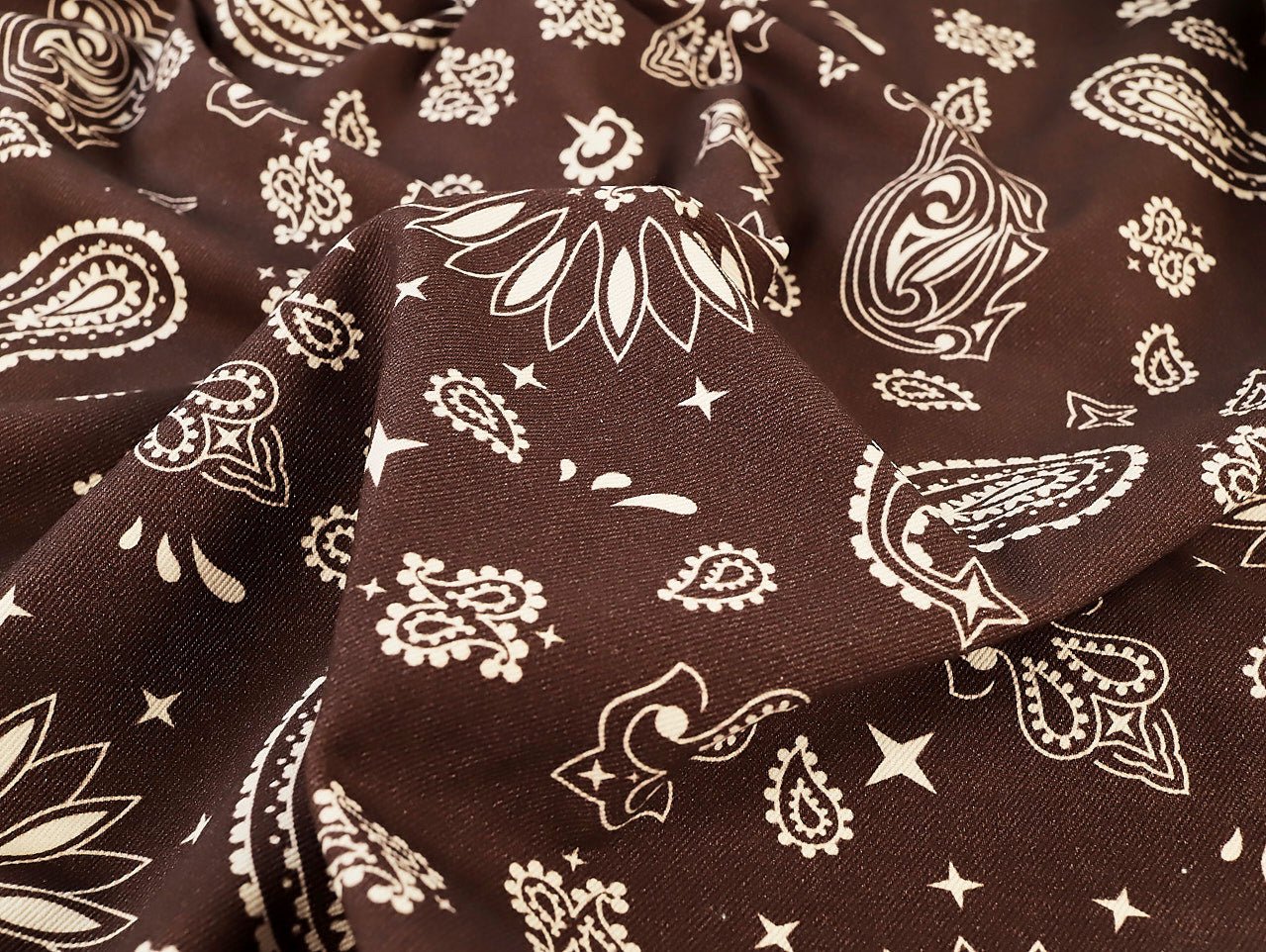 Bandana Denim - Chocolate - Oeko-Tex 100 - Fabric Godmother - Image 3