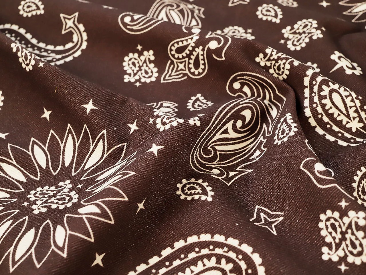 Bandana Denim - Chocolate - Oeko-Tex 100 - Fabric Godmother - Image 4