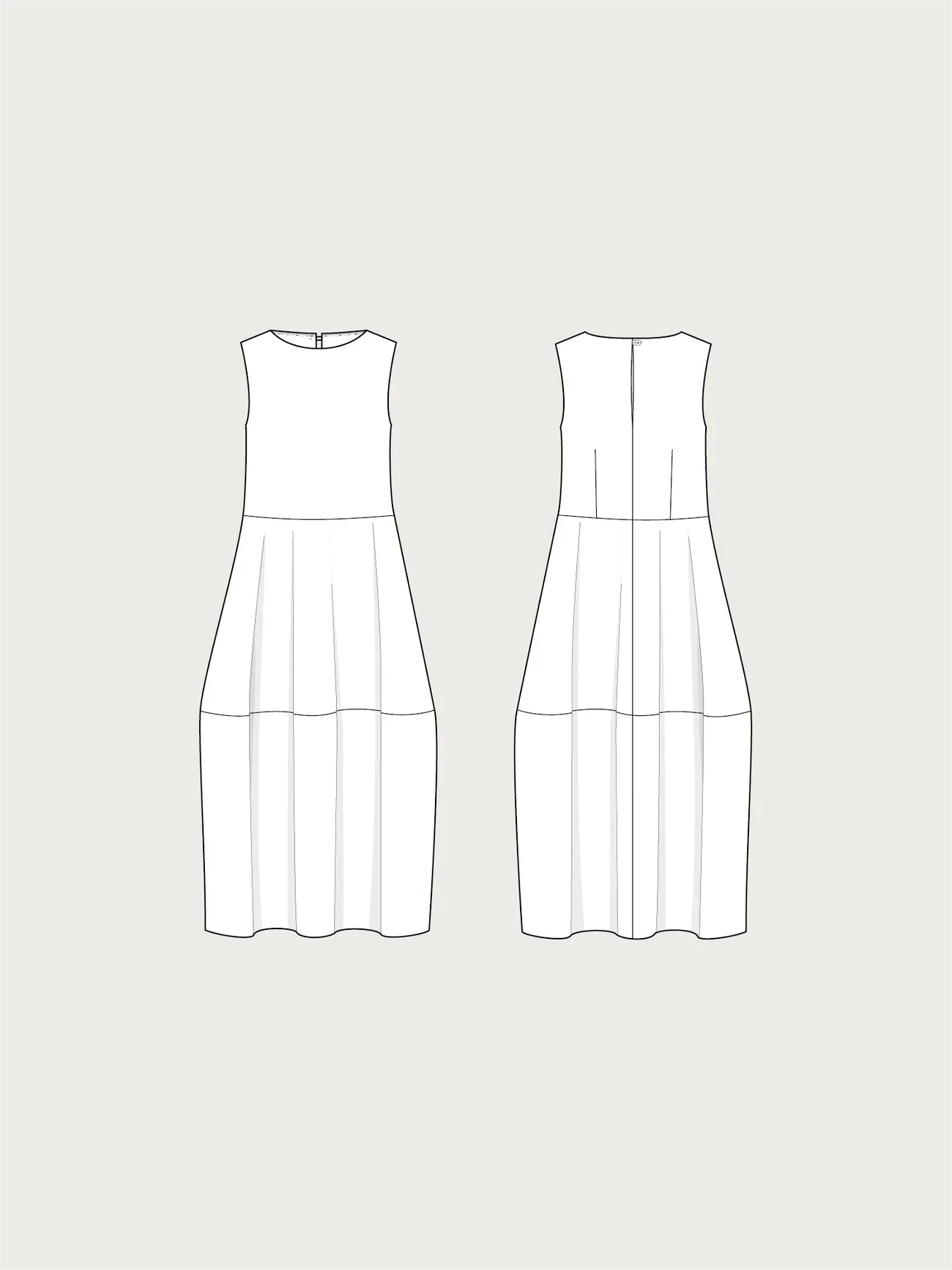 Barrel Dress Pattern - The Assembly Line - Image 9