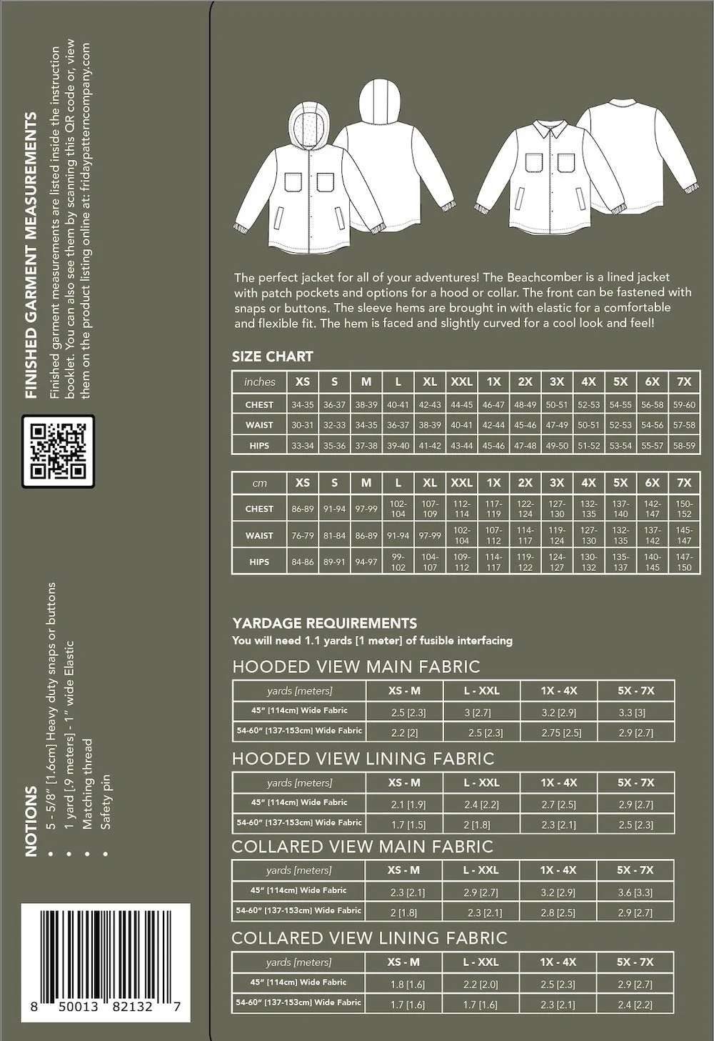 Beachcomber Jacket Pattern - Friday Pattern Company - Image 23