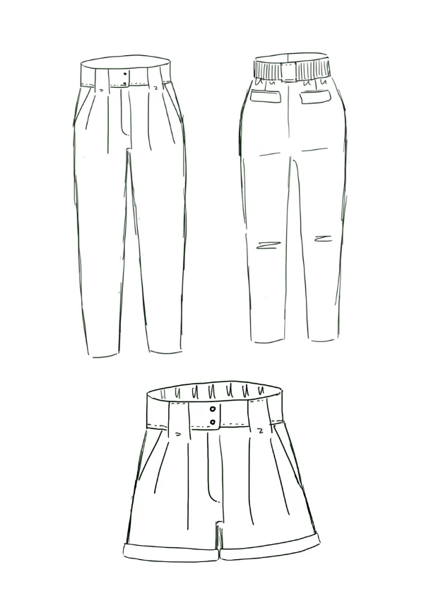 Belem Trousers Paper Sewing Pattern - Maison Fauve - Image 7