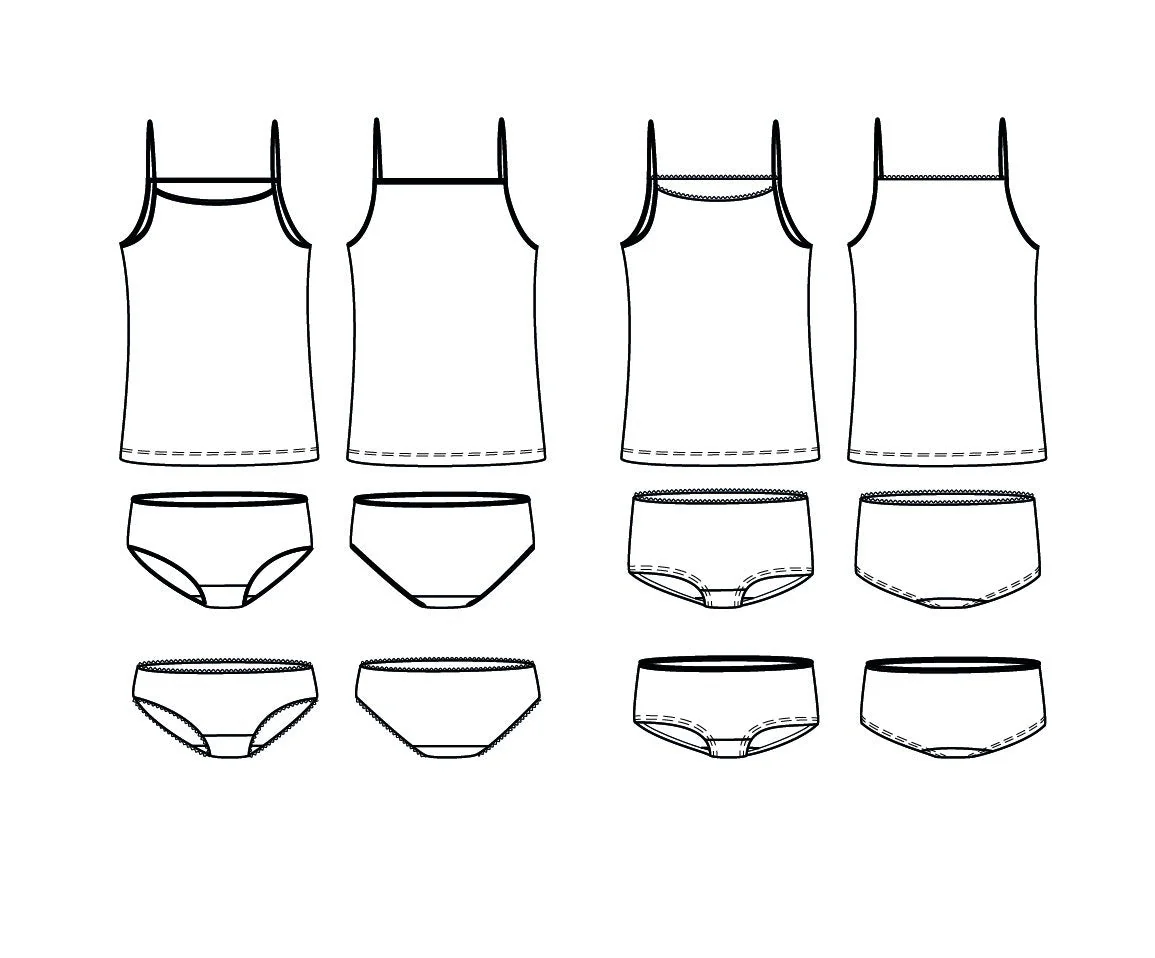 Belle Mum Underwear Set Sewing Pattern - Ladies 34/46 - Ikatee - Image 12