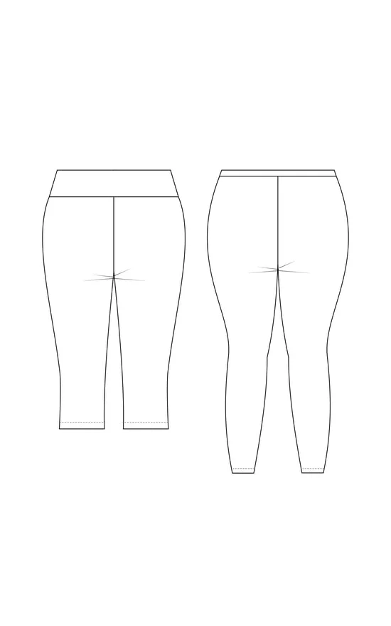 Belmont Legging & Yoga Pants Paper Pattern - Cashmerette - Image 12