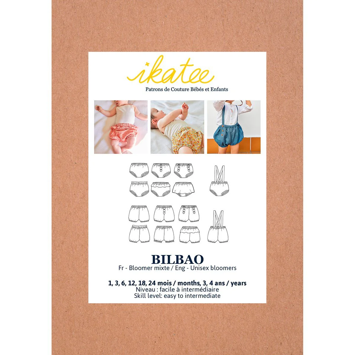 Bilbao Bloomers Sewing Pattern - Baby 1M/4Y - Ikatee - Image 2
