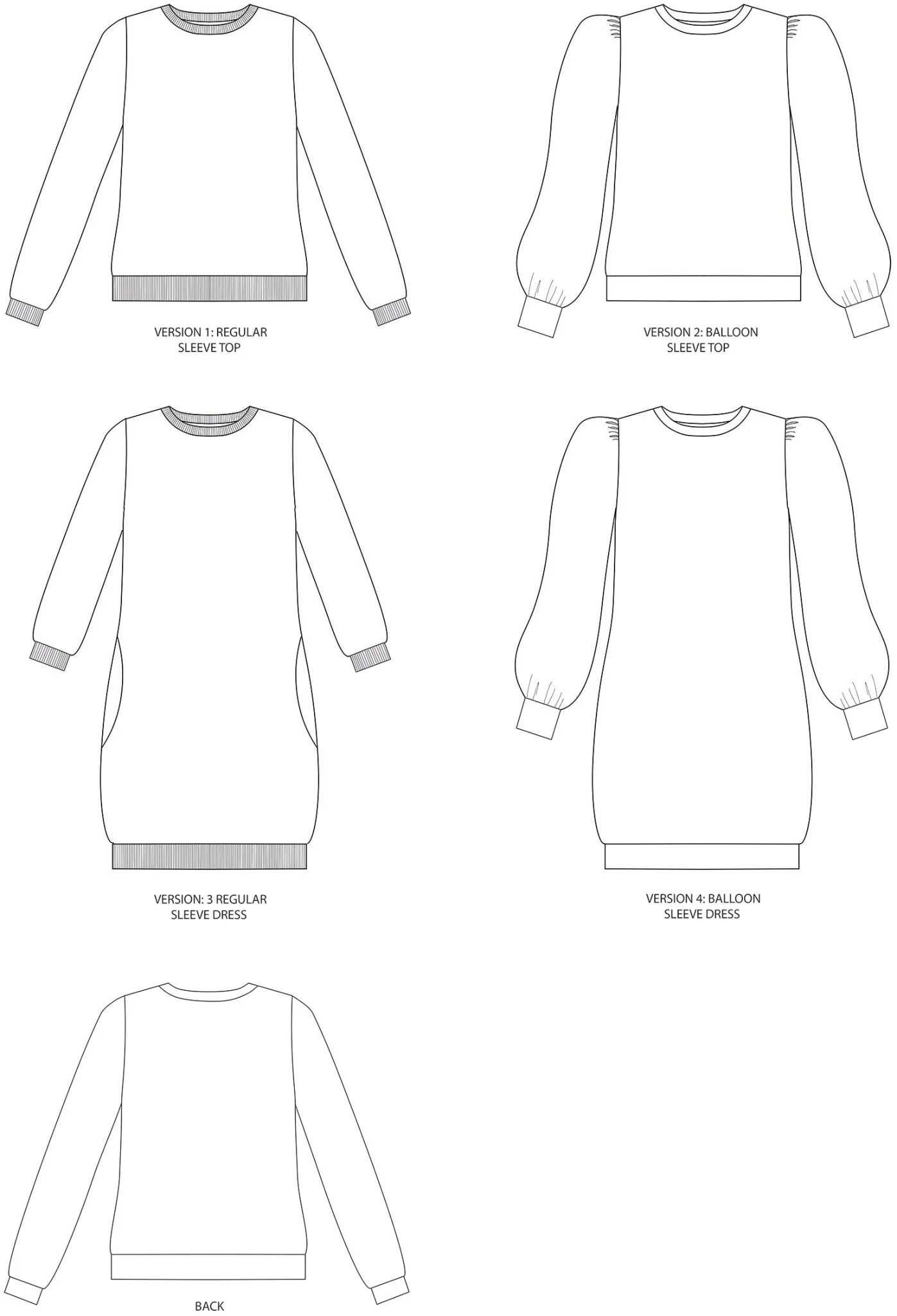 Billie Sweatshirt / Dress Pattern - Tilly And The Buttons - Image 25