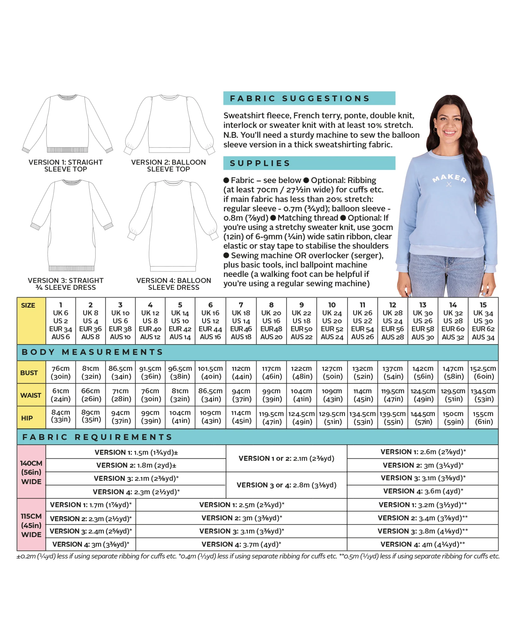 Billie Sweatshirt / Dress Pattern - Tilly And The Buttons - Image 26