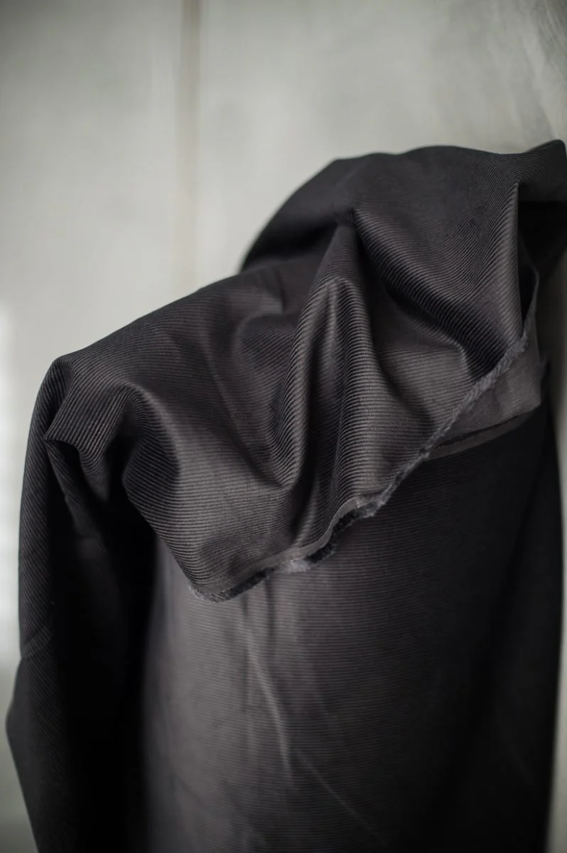 Black Cotton Corduroy 11 Wale - Merchant & Mills - Image 3