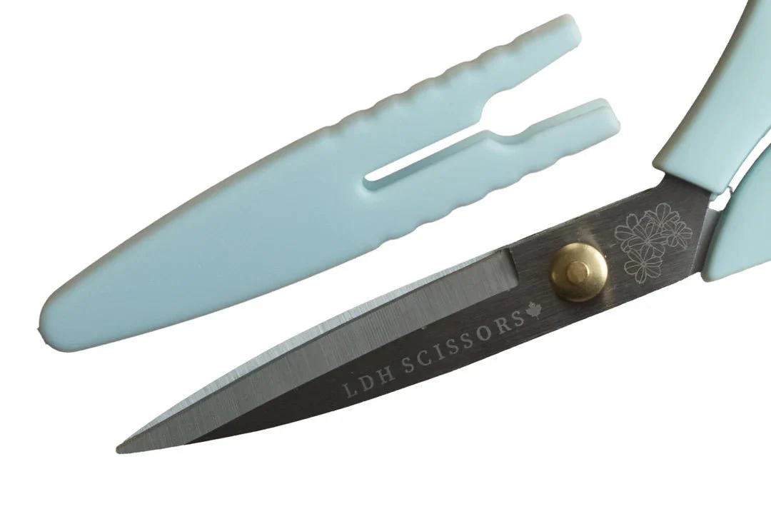 Bloom Series 8.5" Fabric Scissors - Blue - LDH Scissors - Image 3