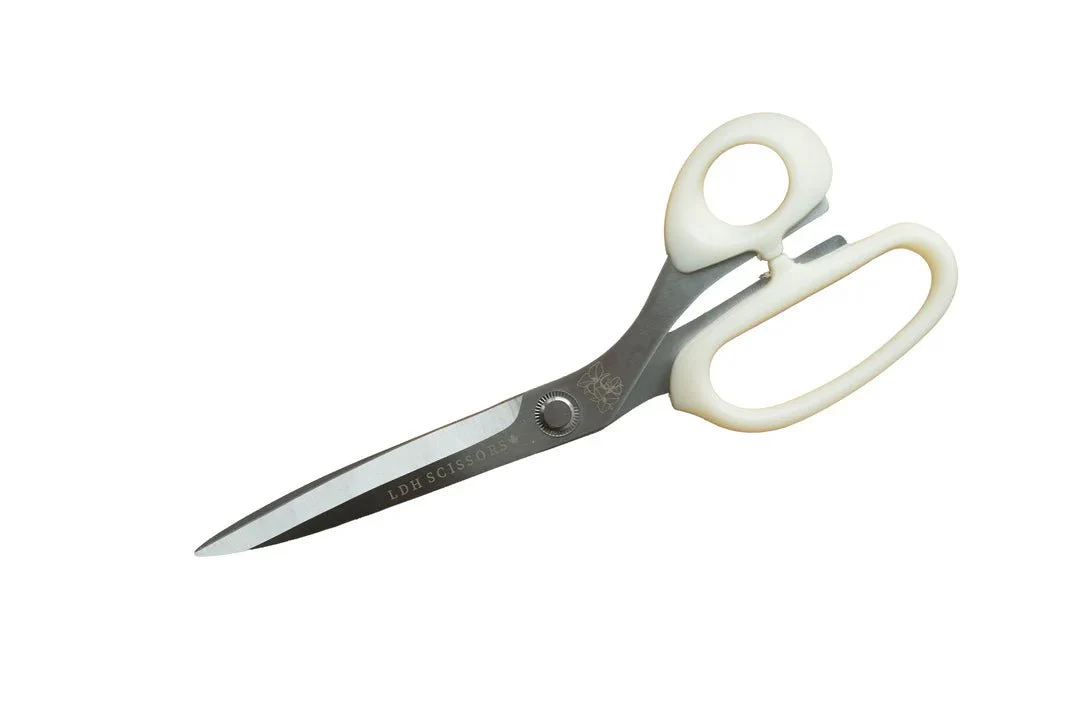 Bloom Series Lightweight Fabric Scissors - White - 8", 9", 10" - LDH Scissors - Image 2