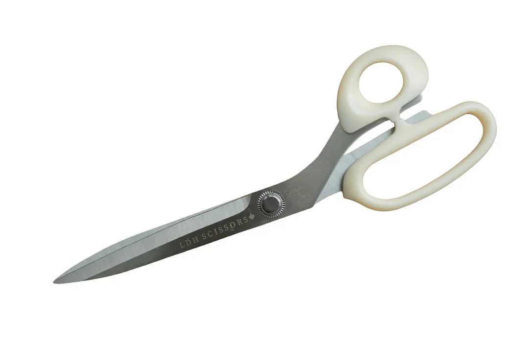 Bloom Series Lightweight Fabric Scissors - White - 8", 9", 10" - LDH Scissors - Image 3
