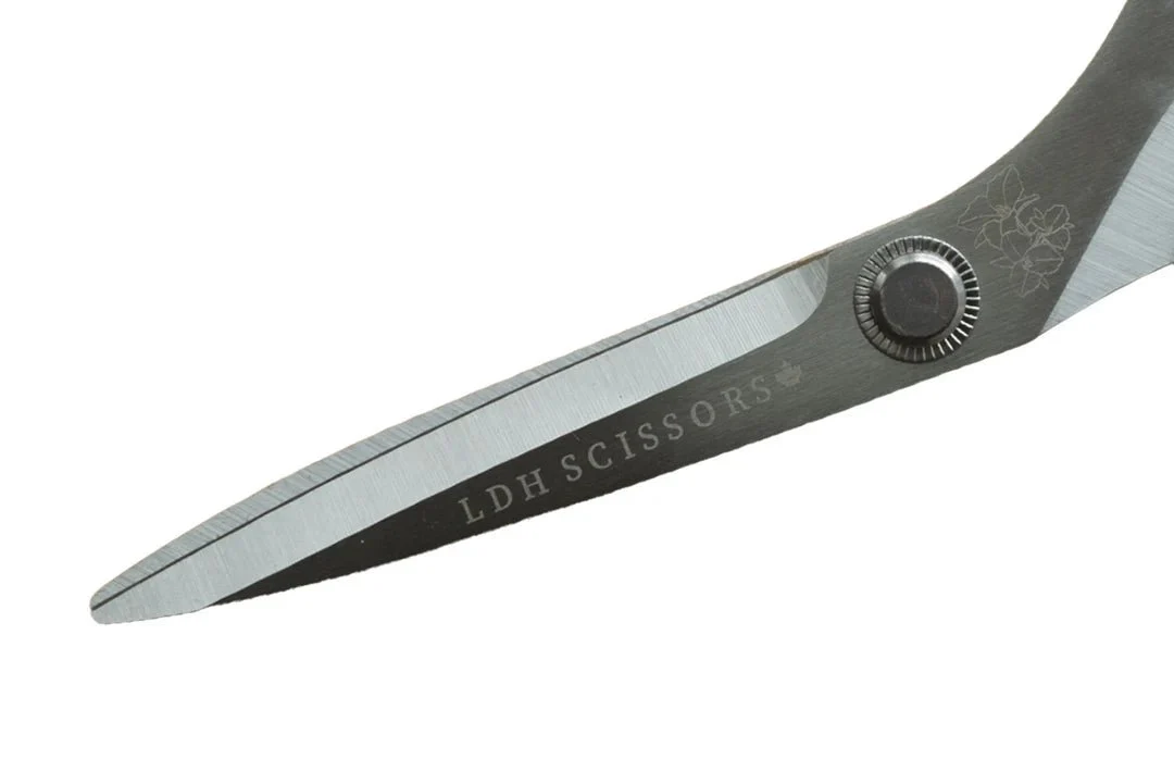 Bloom Series Lightweight Fabric Scissors - White - 8", 9", 10" - LDH Scissors - Image 4
