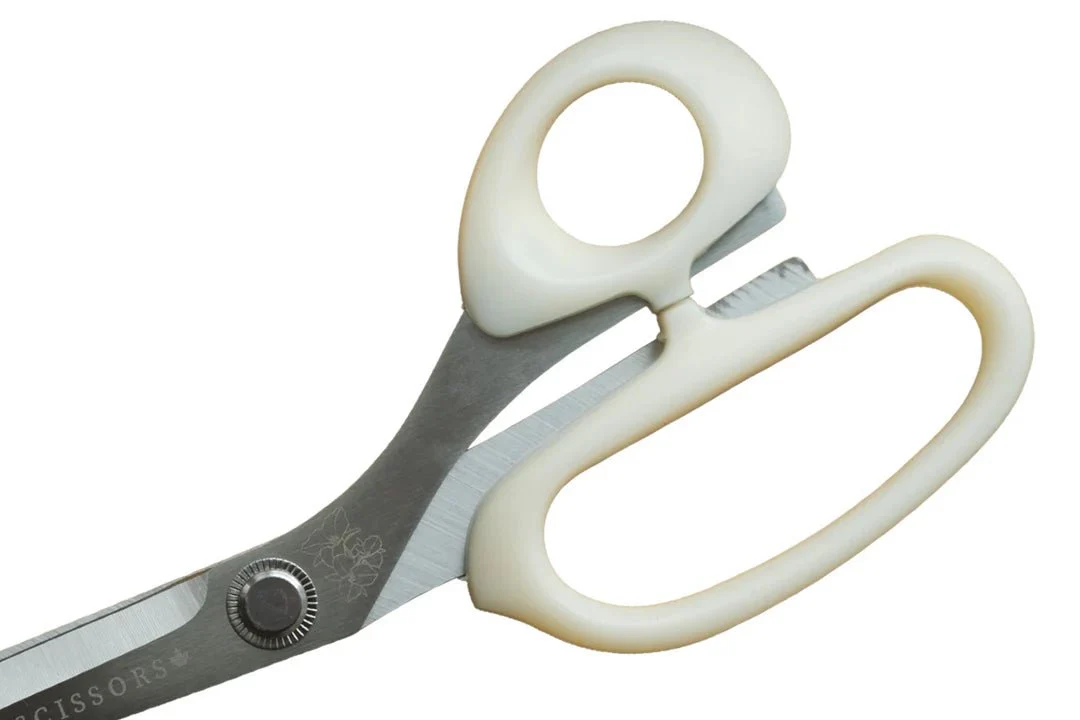Bloom Series Lightweight Fabric Scissors - White - 8", 9", 10" - LDH Scissors - Image 5