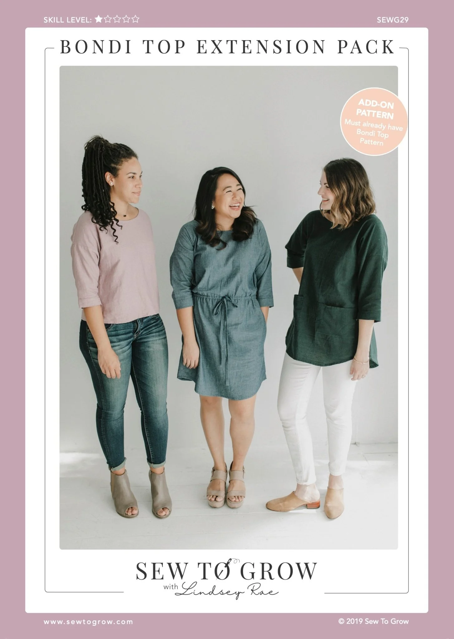 Bondi Top EXTENSION PACK - Paper Pattern - Sew to Grow - Image 16
