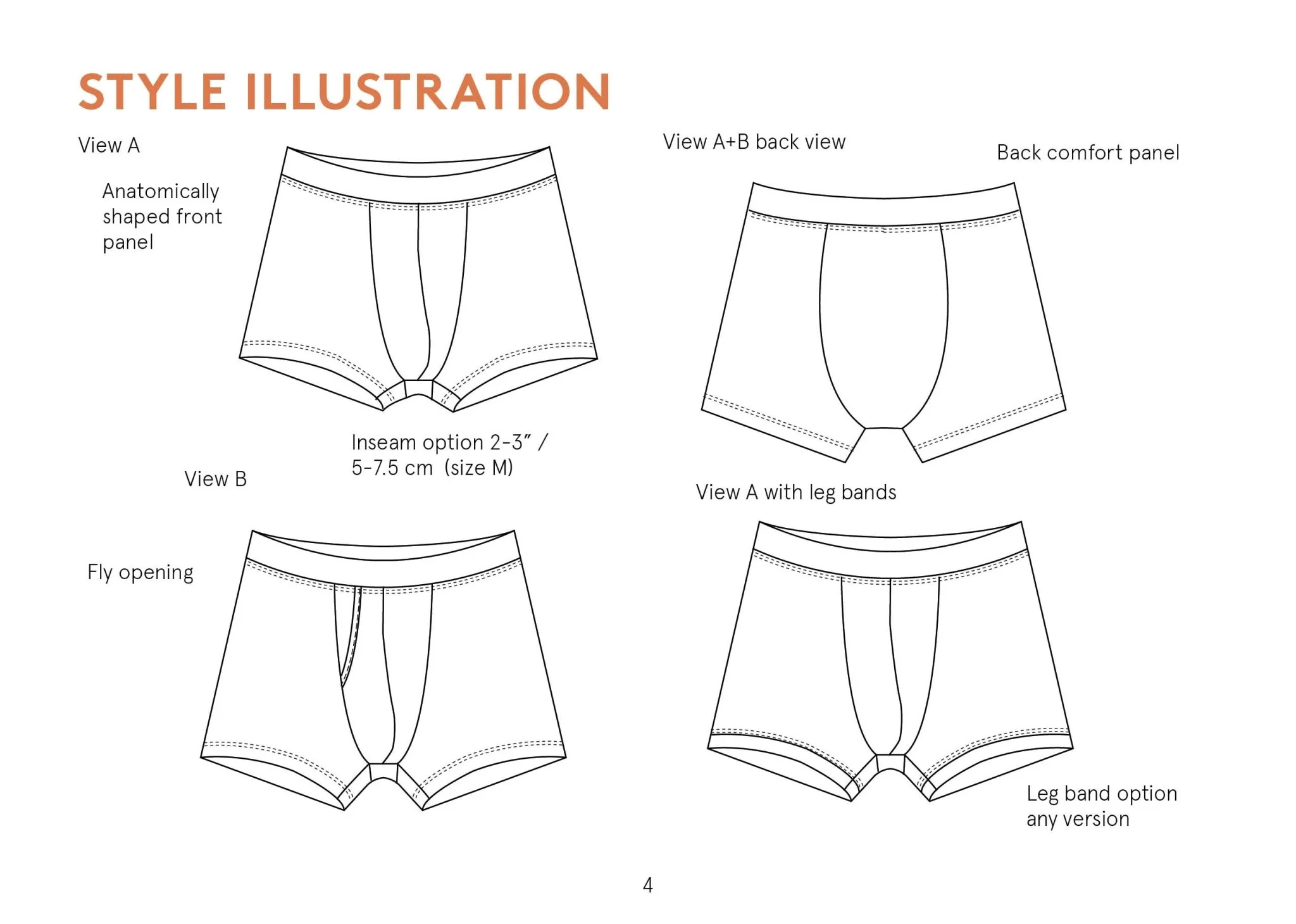 Boxer Briefs Mens Paper Pattern - Wardrobe by Me - Image 7