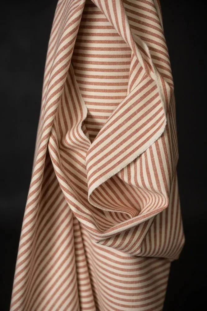 Brick Stripe 13oz Heavy Recycled Cotton Canvas - European Import - Merchant & Mills