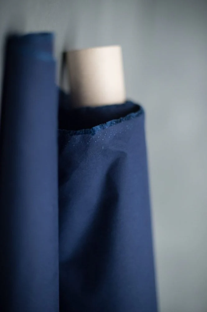 British Organic Cotton Dry Oilskin 7.2oz - Navy - Merchant & Mills - Image 2
