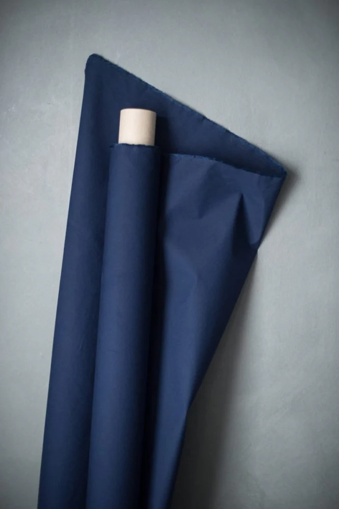 British Organic Cotton Dry Oilskin 7.2oz - Navy - Merchant & Mills - Image 3