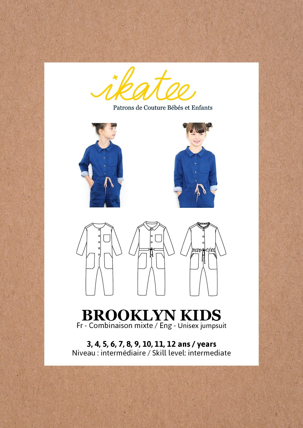 Brooklyn Jumpsuit Sewing Pattern - Kids 3/12Y - Ikatee - Image 13