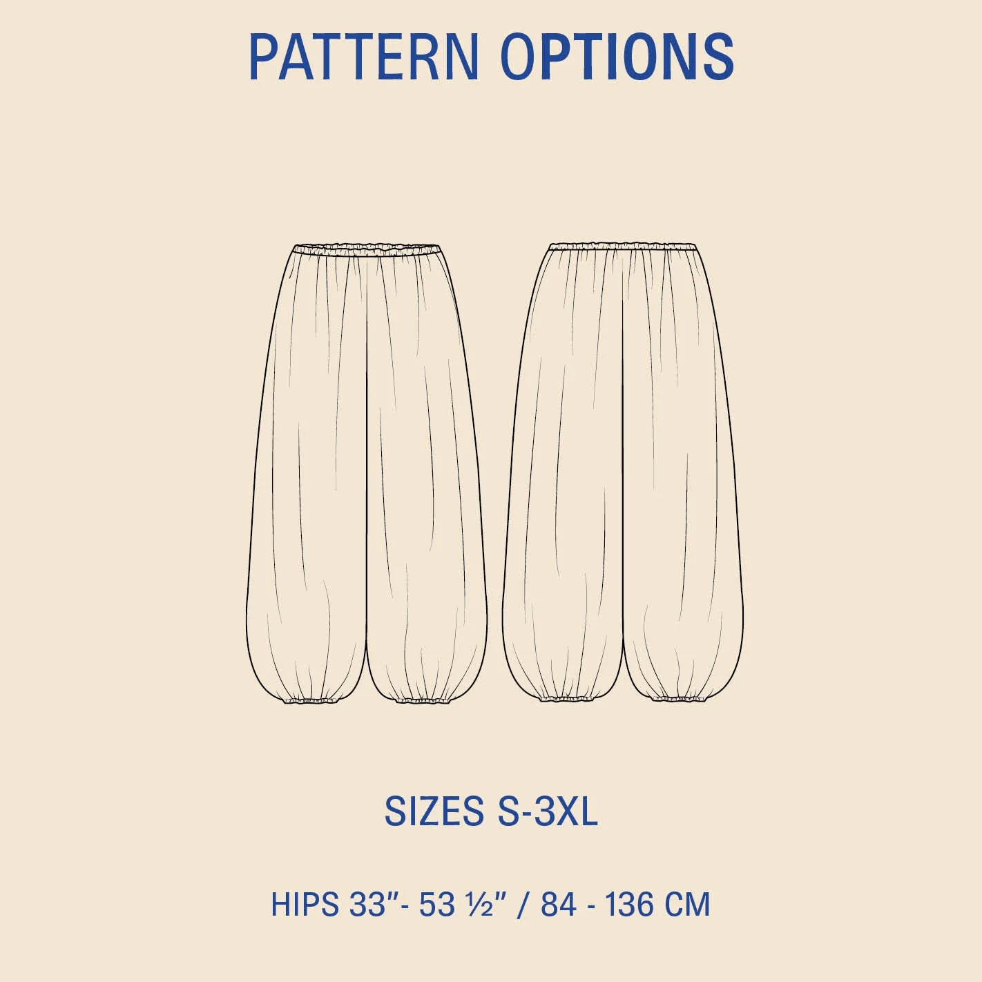 Bubble Pants Womens Paper Pattern - Wardrobe by Me - Image 12