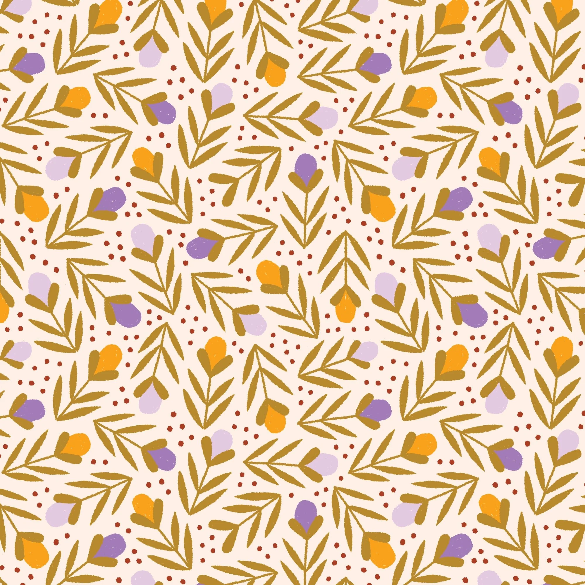 Buds - Retro Meadow - Sophie Rowe - Cloud 9 Fabrics - Poplin - Image 3