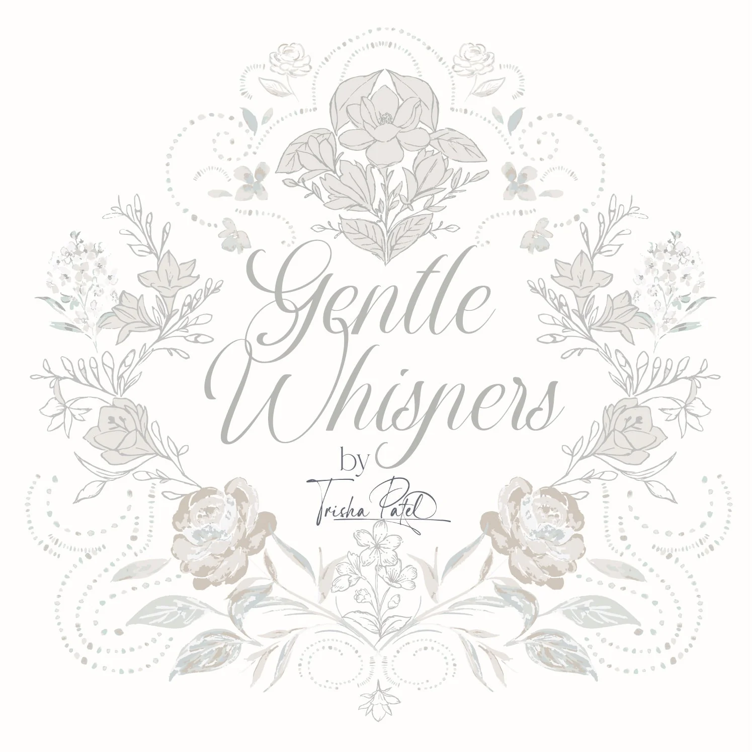 Alyssum Harmony Ring - Gentle Whispers - Trisha Patel - Cloud 9 Fabrics - Poplin - Image 2