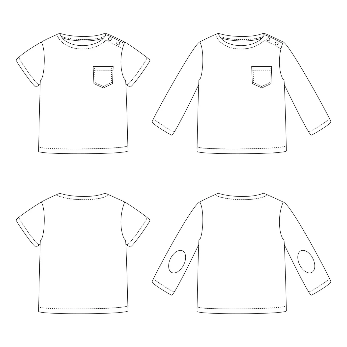 CAPECOD Sailor T-Shirt Paper Sewing Pattern - Baby 1M/24M - Ikatee - Image 10