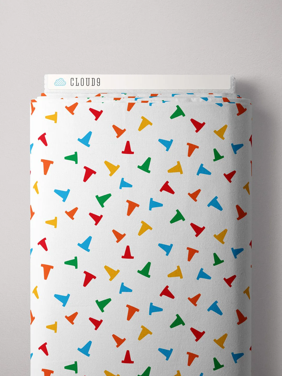 Caution - Multi - Fire! Fire! Fire! - Loo McNulty - Cloud 9 Fabrics - Poplin