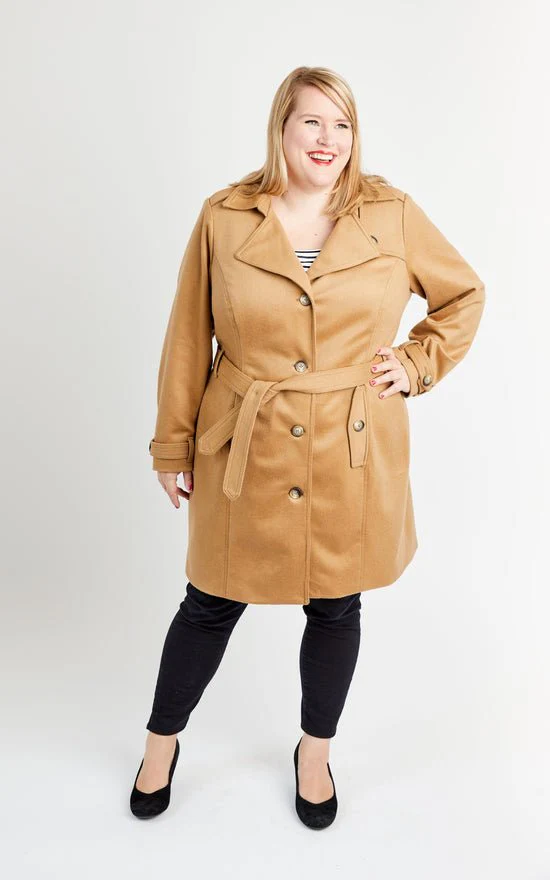 Chilton Trench Coat Paper Pattern - Cashmerette - Image 15