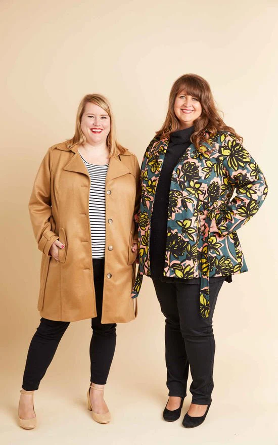 Chilton Trench Coat Paper Pattern - Cashmerette - Image 3