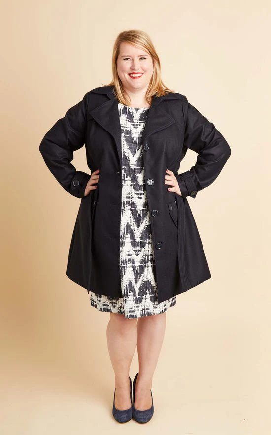 Chilton Trench Coat Paper Pattern - Cashmerette - Image 6