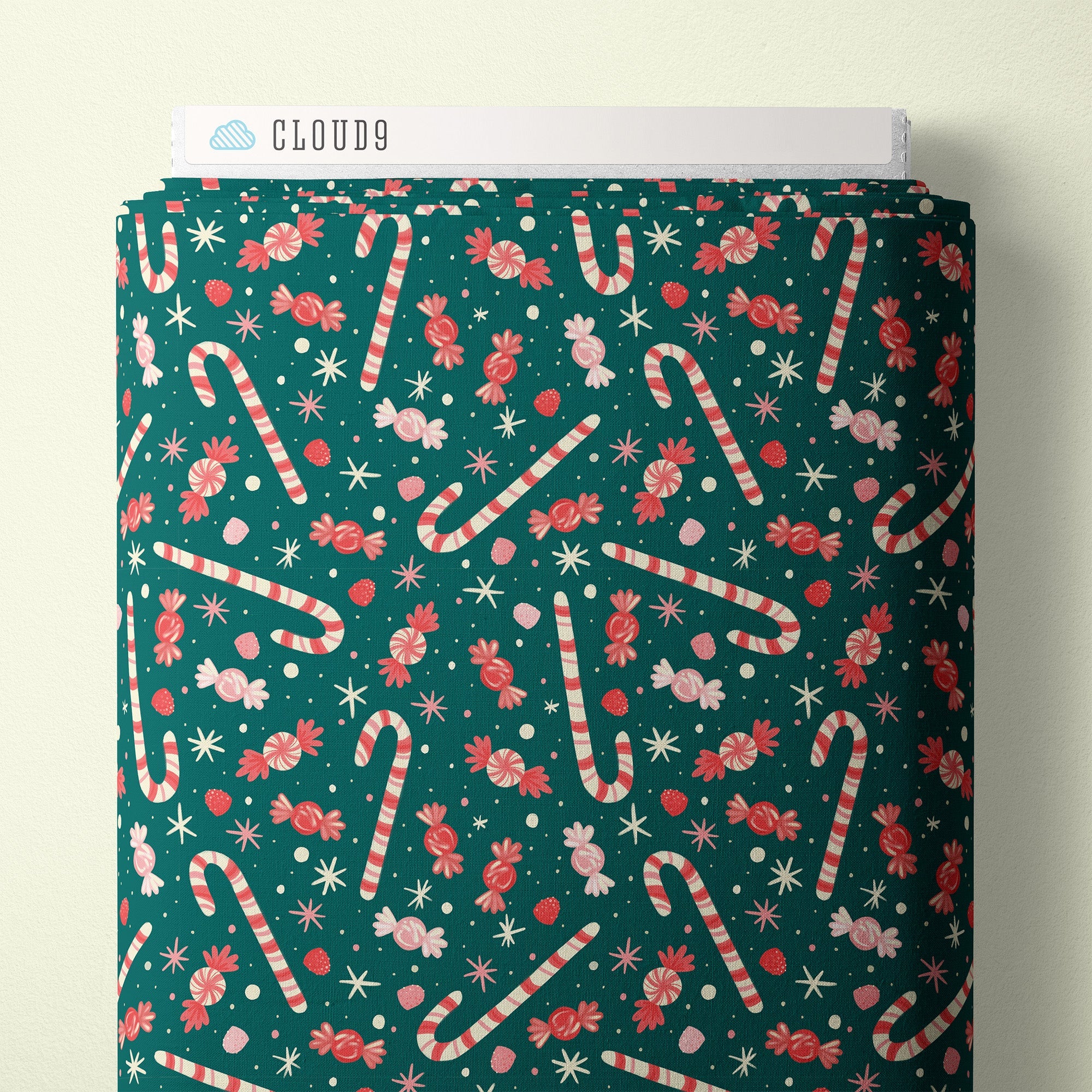 Christmas Confections - Bright Holiday - Charla Pettingill - Cloud 9 Fabrics - Poplin